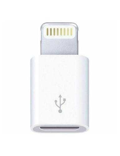 Adaptador Micro USB Lightning 3GO A200/ Micro USB Hembra - Lightning Macho/ Blanco