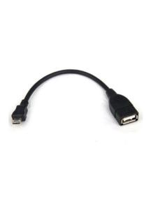 Cable USB 2.0 3GO C122/ MicroUSB Macho - USB Hembra/ 15cm/ Negro