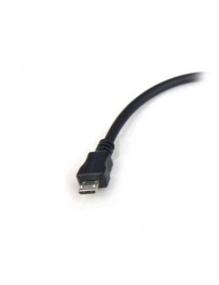 Cable USB 2.0 3GO C122/ MicroUSB Macho - USB Hembra/ 15cm/ Negro