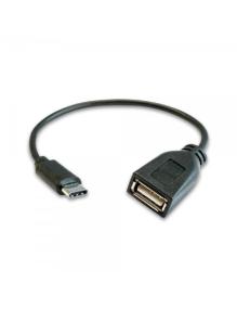 Cable USB 2.0 3GO C135/ USB Tipo-C Macho - USB Hembra/ 20cm/ Negro