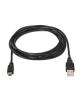 Cable USB 2.0 Aisens A101-0026/ USB Macho - MiniUSB Macho/ Hasta 2.5W/ 60Mbps/ 3m/ Negro