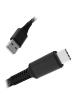 Cable USB 2.0 3GO C133/ USB Tipo-C Macho - USB Macho/ 1.5m/ Negro