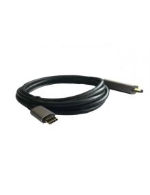 Cable HDMI 3GO C137/ HDMI Macho - USB Tipo-C Macho/ 2m/ Negro