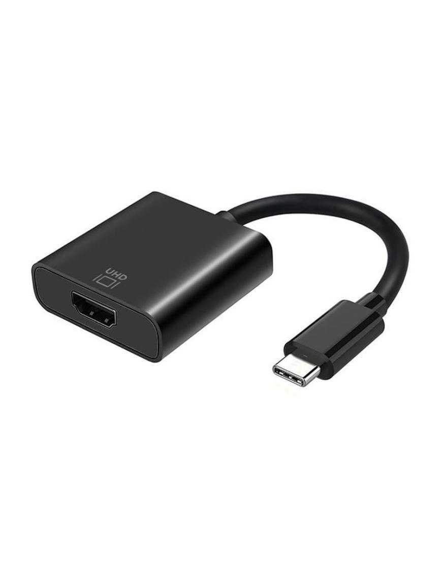 Conversor HDMI 4K 60Hz Aisens A109-0344/ HDMI Hembra - USB Tipo-C Macho/ 15cm/ Negro