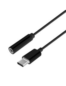 Conversor USB Tipo-C Aisens A109-0385/ USB Tipo-C Macho - Jack 3.5 Hembra