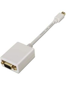 Conversor Aisens A125-0136/ Mini DisplayPort Macho - VGA Hembra/ 15cm/ Blanco