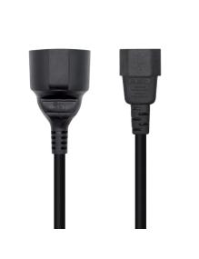 Adaptador Alimentación Aisens A132-0467/ C14 Macho - CEE7 Hembra/ 25cm/ Negro