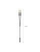 Adaptador Aisens A128-0417/ Jack 3.5 Hembra - 2x Jack 3.5 Macho/ 25cm/ Gris