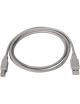 Cable USB 2.0 Impresora Aisens A101-0001/ USB Tipo-B Macho - USB Macho/ Hasta 2.5W/ 60Mbps/ 1m/ Beige