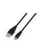 Cable USB 2.0 Aisens A101-0028/ USB Macho - MicroUSB Macho/ Hasta 2.5W/ 60Mbps/ 1.8m/ Negro