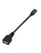 Cable USB 2.0 Aisens A101-0031/ MicroUSB Macho - USB Hembra/ Hasta 2.5W/ 60Mbps/ 15cm/ Negro