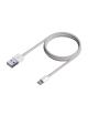 Cable Lightning Aisens A102-0542/ USB Macho - Lightning Macho/ Hasta 2.5W/ 60Mbps/ 50cm/ Blanco