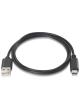 Cable USB 2.0 Tipo-C Aisens A107-0050/ USB Tipo-C Macho - USB Macho/ Hasta 9W/ 625Mbps/ 50cm/ Negro