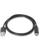 Cable USB 2.0 Tipo-C Aisens A107-0051/ USB Tipo-C Macho - USB Macho/ Hasta 9W/ 625Mbps/ 1m/ Negro