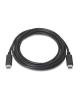 Cable USB 2.0 Tipo-C Aisens A107-0055/ USB Tipo-C Macho - USB Tipo-C Macho/ Hasta 9W/ 625Mbps/ 50cm/ Negro