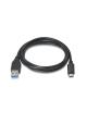 Cable USB 3.1 Tipo-C Aisens A107-0060/ USB Tipo-C Macho - USB Macho/ Hasta 27W/ 625Mbps/ 1m/ Negro