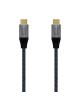 Cable USB 2.0 Tipo-C Aisens A107-0628 5A 100W/ USB Tipo-C Macho - USB Tipo-C Macho/ Hasta 100W/ 60Mbps/ 1m/ Gris