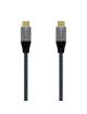 Cable USB 2.0 Tipo-C Aisens A107-0629 5A 100W/ USB Tipo-C Macho - USB Tipo-C Macho/ Hasta 100W/ 60Mbps/ 2m/ Gris