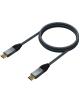 Cable USB 2.0 Tipo-C Aisens A107-0629 5A 100W/ USB Tipo-C Macho - USB Tipo-C Macho/ Hasta 100W/ 60Mbps/ 2m/ Gris