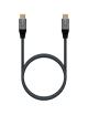 Cable USB 2.0 Tipo-C Aisens A107-0629 5A 100W/ USB Tipo-C Macho - USB Tipo-C Macho/ Hasta 100W/ 60Mbps/ 2m/ Gris