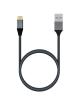 Cable USB 3.1 Tipo-C Aisens A107-0630/ USB Tipo-C Macho - USB Macho/ Hasta 27W/ 1250Mbps/ 50cm/ Gris