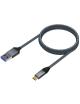 Cable USB 3.1 Tipo-C Aisens A107-0631/ USB Tipo-C Macho - USB Macho/ Hasta 27W/ 1250Mbps/ 1m/ Gris