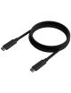 Cable USB 3.2 Tipo-C Aisens A107-0705 10GBPS 5A 100W/ USB Tipo-C Macho - USB Tipo-C Macho/ Hasta 100W/ 2500Mbps/ 3m/ Negro