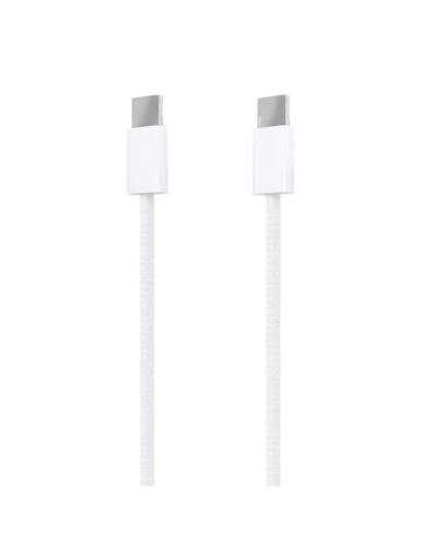 Cable USB 2.0 Tipo-C Aisens A107-0855/ USB Tipo-C Macho - USB Macho/ Hasta 60W/ 480Mbps/ 1m/ Blanco