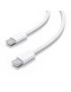 Cable USB 2.0 Tipo-C Aisens A107-0855/ USB Tipo-C Macho - USB Macho/ Hasta 60W/ 480Mbps/ 1m/ Blanco