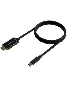 Cable Conversor HDMI 4K Aisens A109-0623/ USB Tipo-C Macho - HDMI Macho/ Hasta 27W/ 1250Mbps/ 80cm/ Negro