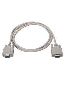 Cable Serie NULL Modem Aisens A112-0067/ DB9 Hembra - DB9 Hembra/ Hasta 0.15W/ 1.6Mbps/ 1.8m/ Beige