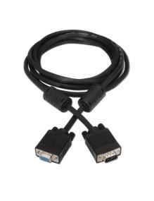 Cable SVGA Aisens A113-0079/ VGA Macho - VGA Hembra/ Hasta 3W/ 10Mbps/ 3m/ Negro