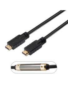 Cable HDMI 1.4 Aisens A119-0104/ HDMI Macho - HDMI Macho/ Hasta 10W/ 720Mbps/ 20m/ Negro