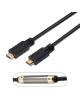 Cable HDMI 1.4 Aisens A119-0106/ HDMI Macho - HDMI Macho/ Hasta 10W/ 720Mbps/ 30m/ Negro