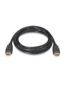 Cable HDMI 2.0 4K Aisens A120-0118/ HDMI Macho - HDMI Macho/ Hasta 10W/ 2250Mbps/ 50cm/ Certificado/ Negro