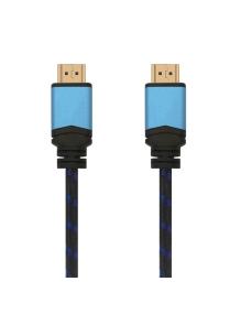 Cable HDMI 2.0 4K Aisens A120-0358/ HDMI Macho - HDMI Macho/ Hasta 10W/ 2250Mbps/ 3m/ Negro/ Azul