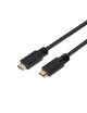 Cable HDMI 2.0 4K Aisens A120-0375/ HDMI Macho - HDMI Macho/ Hasta 10W/ 2250Mbps/ 25m/ Negro