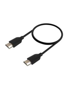 Cable HDMI 2.0 4K CCS Aisens A120-0728/ HDMI Macho - HDMI Macho/ Hasta 10W/ 2250Mbps/ 50cm/ Negro