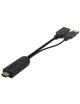 Cable Conversor 4K Aisens A122-0642/ HDMI Macho - DisplayPort Hembra - USB Macho/ Hasta 10W/ 2250Mbps/ 10cm + 10cm/ Negro