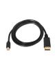 Cable Mini DisplayPort Aisens A124-0131/ DisplayPort Macho - Mini DisplayPort Macho/ Hasta 5W/ 2300Mbps/ 2m/ Negro