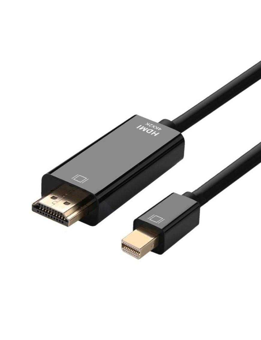 Cable Conversor Aisens A125-0458/ Mini DisplayPort Macho - HDMI Macho/ Hasta 5W/ 2300Mbps/ 3m/ Negro