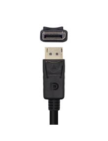 Cable Conversor Aisens A125-0459/ DisplayPort Macho - HDMI Macho/ Hasta 5W/ 2300Mbps /1m/ Negro