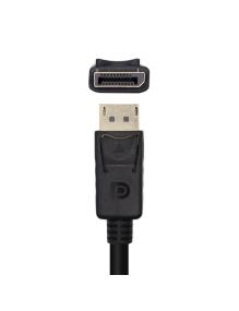 Cable Conversor Aisens A125-0461/ DisplayPort Macho - HDMI Macho/ Hasta 5W/ 2300Mbps/ 5m/ Negro