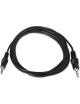 Cable Estéreo Aisens A128-0141/ Jack 3.5 Macho - Jack 3.5 Macho/ Hasta 0.1W/ 30cm/ Negro