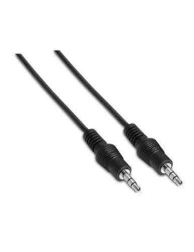 Cable Estéreo Aisens A128-0142/ Jack 3.5 Macho - Jack 3.5 Macho/ Hasta 0.1W/ 1.5m/ Negro