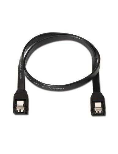 Cable SATA III Aisens A130-0157/ SATA Hembra - SATA Hembra/ Hasta 0.1W/ 768Mbps/ 50cm/ Negro