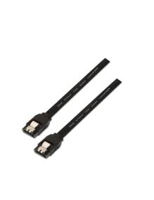 Cable SATA III Aisens A130-0157/ SATA Hembra - SATA Hembra/ Hasta 0.1W/ 768Mbps/ 50cm/ Negro