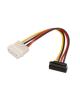 Cable Alimentación SATA Aisens A131-0160/ Molex 4 PIN Macho - SATA Hembra/ Hasta 54W/ 16cm