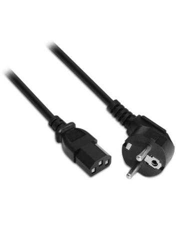 Cable Alimentación Aisens A132-0167/ CEE(7-7) Macho - C13 Hembra/ Hasta 1500W/ 1.5m/ Negro