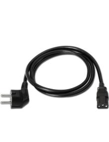 Cable Alimentación Aisens A132-0167/ CEE(7-7) Macho - C13 Hembra/ Hasta 1500W/ 1.5m/ Negro